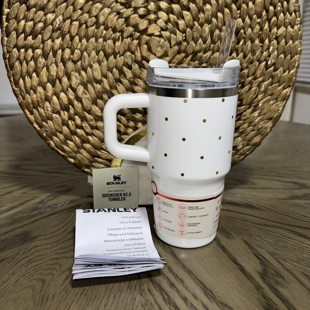 IN-Hand LIMITED Stanley x‎  Target 20 oz Quencher Flowstate Frost Polka Dot 2025 - Picture 5 of 7